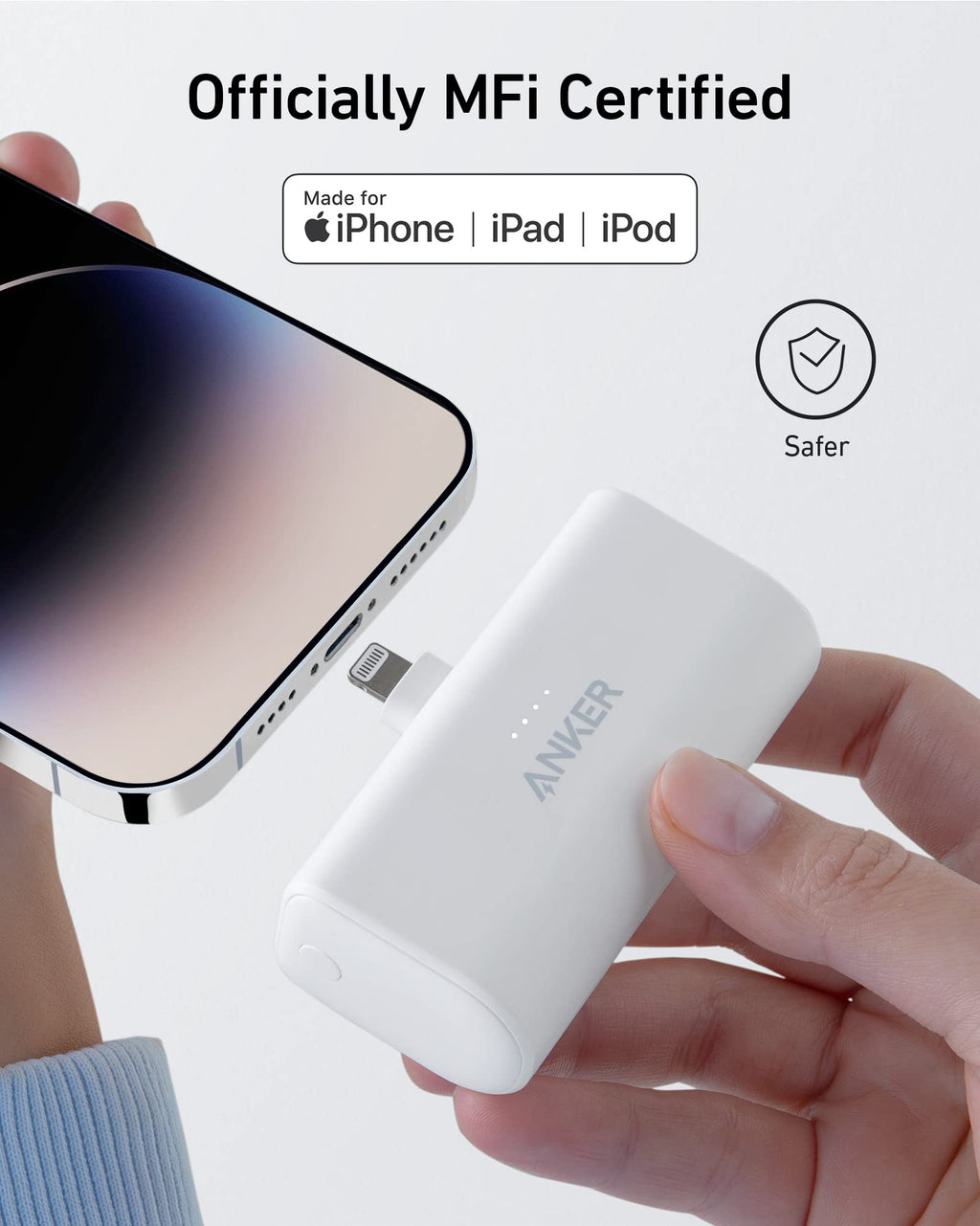 Anker Nano Power Bank (12W, Built-In Lightning Connector)-boa
